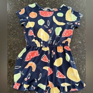 Falls Creek Kids Navy Fruit Print Romper
